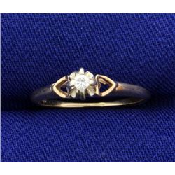 Vintage Diamond Solitaire Ring