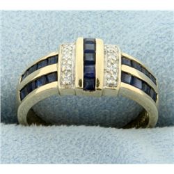Sapphire and Diamond Ring