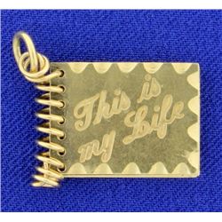 "This is My Life" Book Charm