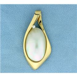 Large Pearl and Diamond Slide