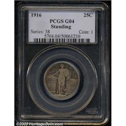 1916 25C Good 4 PCGS.