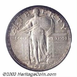 1916 25C AU50 PCGS.