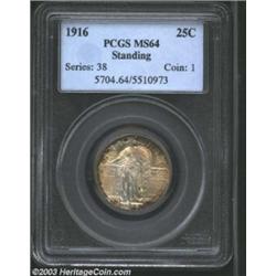 1916 25C MS64 PCGS.