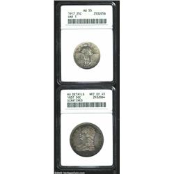1837 Half Dollar--Scratched--ANACS, AU Details, Net XF45,