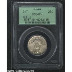 1917 25C Type One MS64 Full Head PCGS.