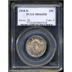 1918-D 25C MS64 Full Head PCGS.