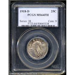 1918-D 25C MS64 Full Head PCGS.