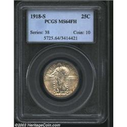 1918-S 25C MS64 Full Head PCGS.