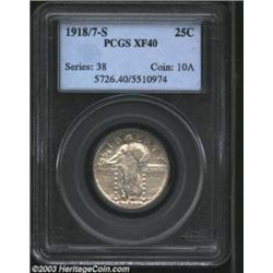 1918/7-S 25C XF40 PCGS.