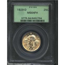 1929-D 25C MS64 Full Head PCGS.