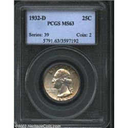 1932-D 25C MS63 PCGS.
