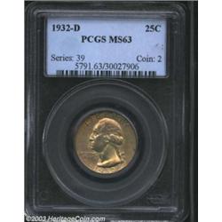 1932-D 25C MS63 PCGS.