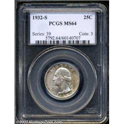 1932-S 25C MS64 PCGS.