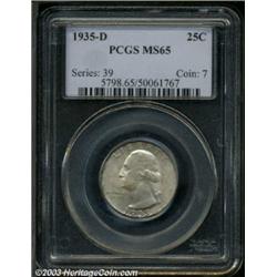 1935-D 25C MS65 PCGS.