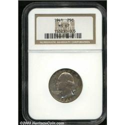 1941 25C MS67 NGC.