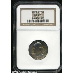 1941-D 25C MS67 NGC.