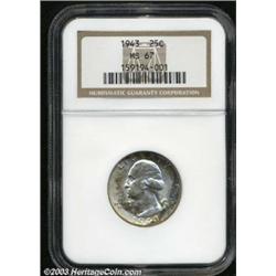 1943 25C MS67 NGC.