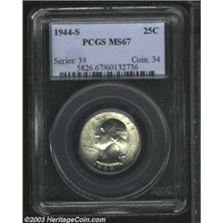 1944-S 25C MS67 PCGS.