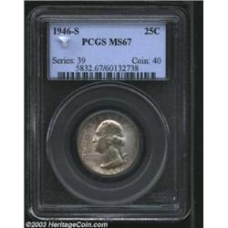 1946-S 25C MS67 PCGS.