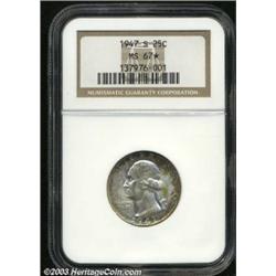 1947-S 25C MS67 * NGC.