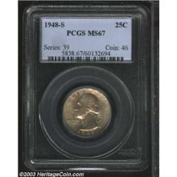 1948-S 25C MS67 PCGS.