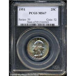 1951 25C MS67 PCGS.