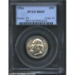 1954 25C MS65 PCGS.