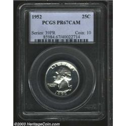 1952 25C PR67 Cameo PCGS.