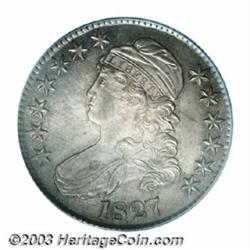 1827 50C Square Base 2 MS64 PCGS.