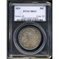 1829 50C MS63 PCGS.