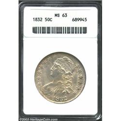 1832 50C MS63 ANACS.