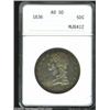 Image 1 : 1836 50C Reeded Edge AU50 ANACS.