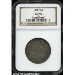 1838 50C AU55 NGC.