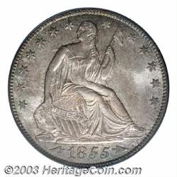 1855-O 50C Arrows MS65 PCGS.