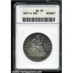 1857-O 50C AU55 ANACS.