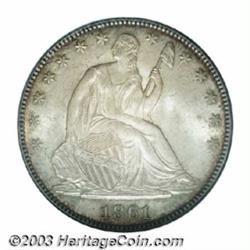 1861 50C MS65 PCGS.