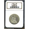 Image 1 : 1862 50C MS61 NGC.