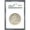 Image 1 : 1866-S 50C No Motto AU53 ANACS.