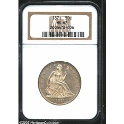 1871 50C MS62 NGC.