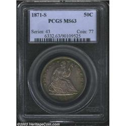 1871-S 50C MS63 PCGS.