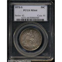 1875-S 50C MS64 PCGS.