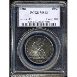 1881 50C MS63 PCGS.