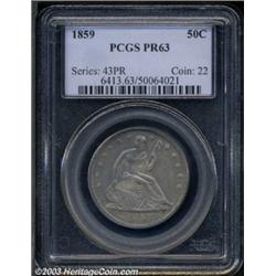 1859 50C PR63 PCGS.