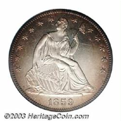 1859 50C PR64 Cameo PCGS.