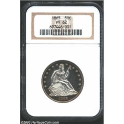 1865 50C PR62 NGC.