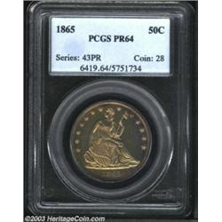 1865 50C PR64 PCGS.