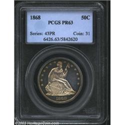 1868 50C PR63 PCGS.
