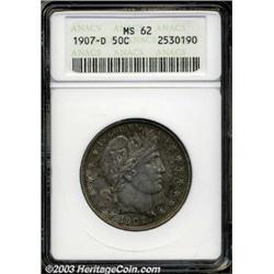 1907-D 50C MS62 ANACS.