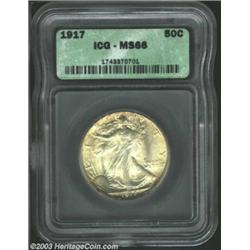 1917 50C MS66 ICG.