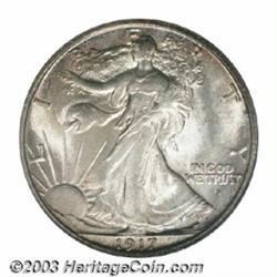 1917-D 50C Obverse MS65 PCGS.